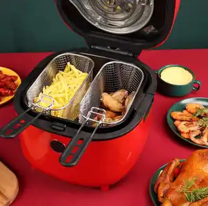 Friteuse à air double panier avec deux zones de cuisson, grill, friteuse à air, four, machine numérique, sans huile, <span class=keywords><strong>8l</strong></span> - Product Image 1