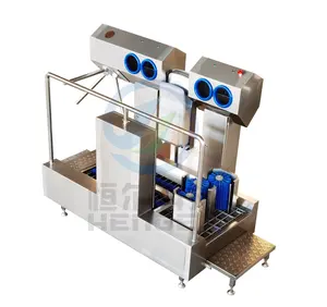 Automated boot washer cleaning equipment boot cleaner for sole and side