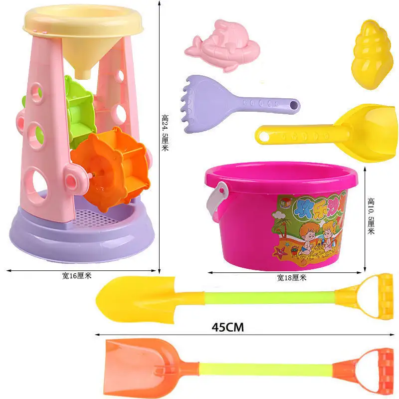 Acheter gros Chine Offre Spéciale enfants grand seau jardin plage jouer sable neige douche jouets avec pelle ensemble pour enfants de 6 ans