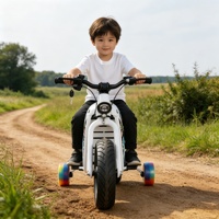 Moto électrique pour enfants 24V 180W, moto tout-terrain électrique de haute qualité pour enfants avec roues d'apprentissage, frein de sécurité, moto de cross électrique