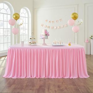 Jupe de <span class=keywords><strong>Table</strong></span> en Tulle Rose Jupe de <span class=keywords><strong>Table</strong></span> à Manger Buffet <span class=keywords><strong>Princesse</strong></span> <span class=keywords><strong>Table</strong></span> Dessert Décorations de Fête pour Baby Shower - Product Image 4
