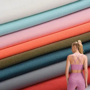 wholesale polyamide elastande nylon and spandex fabric feel yoga leggings fabric