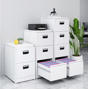 Gabinete de almacenamiento de acero de 4 cajones Gabinete de oficina de relleno de metal vertical con cajones bloqueables para uso en la cocina - Product Image 2