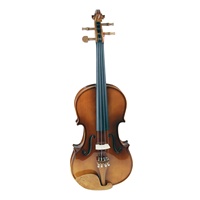 Violon Populaire 4/4 Couleur Naturelle, Bois du Brésil Massif pour Étudiants, Enfants, Débutants et Adultes