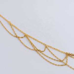 Colliers sexy plaqués or 18 carats, accessoires de bijoux pour fête d'anniversaire, acier inoxydable, tendance pour femmes - Product Image 3