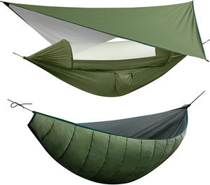 Camping en plein air moustique <span class=keywords><strong>hamac</strong></span> avec mouche de <span class=keywords><strong>pluie</strong></span> Double personne Portable chaud matelassé Pop Up Nylon <span class=keywords><strong>hamac</strong></span> tente Underquilt <span class=keywords><strong>hamac</strong></span> - Product Image 6