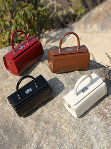 <span class=keywords><strong>Borsa</strong></span> Quadrata Piccola alla Moda e Semplice in Pelle di Vacchetta, Tracolla Singola, <span class=keywords><strong>Borsa</strong></span> a Tracolla Stile Medico - Product Image 6