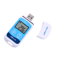 Termómetro e Higrómetro LCD Portátil Mini RC-5, Registrador de Datos USB con Clasificación IP67, Plástico OEM