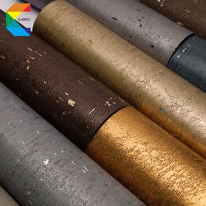 Papier peint industriel moderne de luxe à texture métallique 3D insonorisé ignifuge design géométrique pour la décoration intérieure pour salle commerciale - Product Image 1