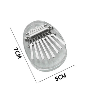 Mini Kalimba à 8 touches en acrylique transparent, piano à pouce, instrument de musique de percussion pour l'éducation précoce des tout-petits - Product Image 3