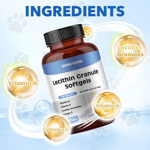 Cuidado de la Salud de las Mascotas, Función Hepática y Salud de la Membrana Celular, Cápsulas Blandas de Lecitina <span class=keywords><strong>para</strong></span> Perros y Gatos, Prevención de <span class=keywords><strong>Pulgas</strong></span>, Cuidado de la Piel y el Pelaje - Product Image 3