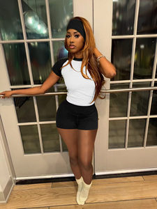 Nuovi Arrivi Conyson: Tuta Sportiva Estiva da <span class=keywords><strong>Donna</strong></span> Personalizzabile, Set Due Pezzi con Fascia per Capelli - Product Image 2