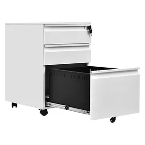 Factory Wholesale Product Office Equipment Mobile File Pedestal 3 Drawer Mobile File Cabinet For Storage