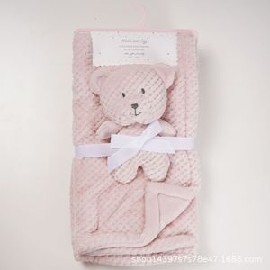Set Coperta di Sicurezza per Bambini con Personaggi dei Cartoni Animati, Morbida Coperta in Pile con Giocattolo Imbottito per Neonati e Bambine - Product Image 3