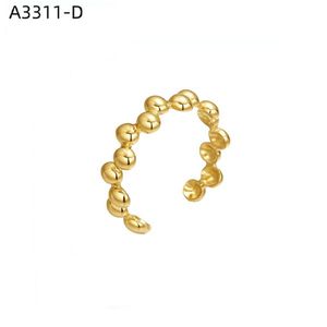 Anillo de moda Amy Amy A3311, forma de bola de acero inoxidable, diseño moderno para mujer, uso diario, regalo, joyería - Product Image 3
