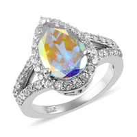Bague Avon Mystic Fire Topaz, Topaze mystique, Or blanc, Bijoux Topaze mystique, Vente en gros