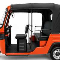 Tricycle électrique pour passagers, 60V/72V, véhicule à trois roues fermé, tricycle Dudu avec capacité de charge de 400 kg