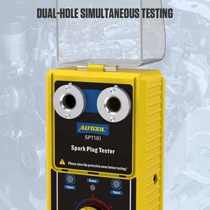 เครื่องทดสอบหัวเทียน Xtester-SPT101CarSparkPlugTester พร้อมตัวตรวจจับแบบสองรูปรับอัตโนมัติ เครื่องวิเคราะห์หัวเทียนจุดระเบิด 110V 220V สำหรับยานพาหนะ 12V รุ่น 009 - Product Image 4