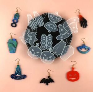 Molde de plástico con forma de gota de cristal para manualidades, cuerpo redondo, libro de amor, molde de silicona Silee, punto - Product Image 2