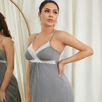 Robe de nuit de maternité extensible pour allaitement, vêtements de grossesse, robe de maternité sexy pour femme, robe camisole de maternité