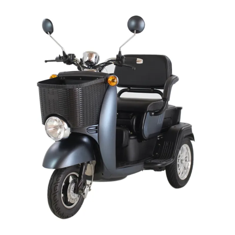 Incrível 500w adulto cidade elétrica três roda moped bicicleta scooter 3 roda