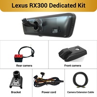 Caméra de tableau de bord double objectif H8 Pro pour Lexus RX300, miroir 2K 8,2 pouces, vision nocturne, moniteur de stationnement, écran tactile, enregistrement en boucle, DVR HD