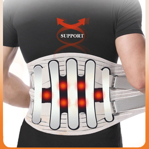 Chất Lượng Cao Grey Thắt Lưng Hỗ Trợ Eo Hỗ Trợ Vành Đai 5 Kim Loại Ở Có Thể Tháo Rời Pad Thoáng Khí Thiết Kế Thể Thao Hàng Ngày Sử Dụng Áp Lực - Product Image 5