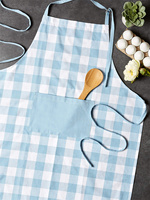 Tablier de cuisine sans manches en coton pour adulte, tissu tissé, lavable en machine, doux, écologique, avec poches et bretelles réglables CN SHN