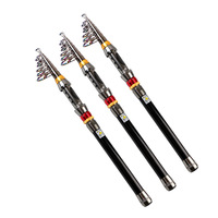 Joran Pancing Laut Multi-Bagian Serat Karbon untuk Ikan Trout & Bass, Lemparan Jauh, Penggunaan Lintas Batas