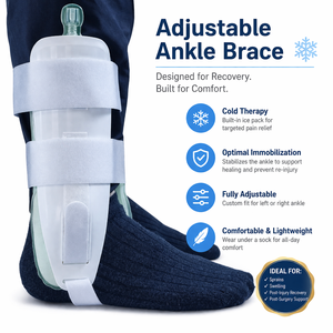 Soporte de Tobillo Ajustable con Bomba de Aire, Soporte Médico <span class=keywords><strong>para</strong></span> Recuperación de Esguinces e Lesiones - Product Image 1