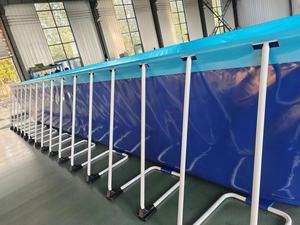 China Suministra Grandes Parques Acuáticos Inflables para Adultos al Aire Libre con <span class=keywords><strong>Piscinas</strong></span> Elevadas Inflables con Marcos Metálicos - Product Image 1