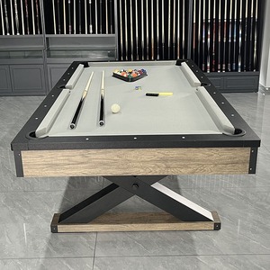 Mesa de <span class=keywords><strong>Billar</strong></span> Americana de <span class=keywords><strong>7</strong></span> <span class=keywords><strong>Pies</strong></span> para Adultos, con Patas Cruzadas, Acabado Antiguo - Product Image 3