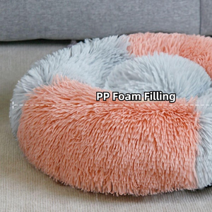 Lit pour chat en fourrure synthétique super douce et longue, écologique, pour l'hiver, pour chats, chiens, petits animaux, luxueux, rembourré d'éponge - Product Image 4