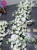Chemin de fleurs Événements de mariage Chemin de table Chemin de plomb Allée artificielle Rose Flower Row