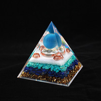 Penjualan laris 10cm batu mata kucing biru Opal kristal piramida kerikil untuk dekorasi piramida keberuntungan atau penggunaan hadiah