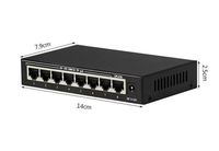 Sakelar catu daya jaringan POE 8CHS POE Extender