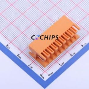 KF2EDGEV-3.5-2*9P Plug-in Terminal Block Through hole,P=3.5mm Connector Board-to-Board / Socket - Open 2x9P 3.5mm Orange - Product Image 1
