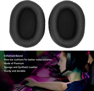 QuickFit Protein Leather&amp;Thick Sponge Replacement Ear Pads for Kingston <strong>HYPERX</strong> <strong>CLOUD</strong> I II X <strong>ALPHA</strong> CORE FLIGHT - Product Image 4