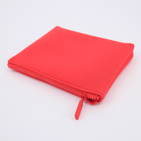 Logo personnalisé Ensemble de Sacs Organisateur de Voyage Femmes Mini Cute Tpu Makeup Hand Pouch Toiletry Skincare Nylon Cosmetic Bags with Zipper