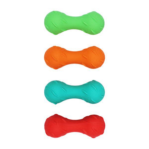 Jouet à mâcher pour chien Pawmino TPR Squeaky Barbell 135x55mm, durable, interactif, pour le nettoyage des dents - Product Image 2