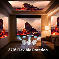 Topleo Vidéo Projecteur HD 8K Mini Home Cinéma Écran Rétro Projecteur Intelligent Android Mini Proyector