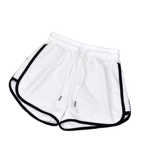 Ropa Deportiva Casual para Yoga y Fitness, Transpirable, con Logotipo Bordado Personalizado, Shorts de Gimnasio de Algodón Sólido para Mujer, 2 Piezas - Product Image 5