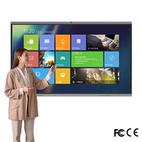 Tableau blanc interactif intelligent LCD 65/75/85 pouces avec écran 4K multi-touch 20 points pour les conférences et les salles de classe