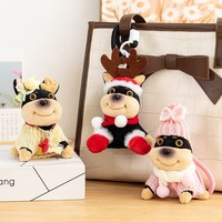 Llavero de Mascota Perro con Disfraz de Abeja Peluda, Llavero de Peluche de Animal Kawaii para Accesorio de Llave de Coche