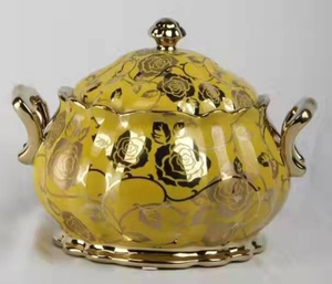 Vajilla Personalizada de Cerámica, Soperas y Tazones de Lujo, Juego de Sopera de Porcelana - Product Image 1