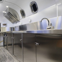 Remorque de restauration rapide mobile en acier inoxydable certifiée DOT FMVSS pour bar à chocolat, avec barre de remorquage, pour usine de fabrication