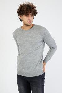 เสื้อสเวตเตอร์แขนยาวผู้ชาย,เสื้อกันหนาวสีดำทรงสลิมฟิตลำลองสินค้าขายดี - Product Image 2