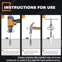 Kit d'extraction manuelle de vis et boulons Cr-Mo, 26 pièces, outils d'atelier avec étui rigide, support personnalisé OEM