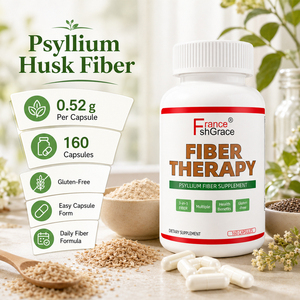 Capsules de fibres quotidiennes à base de plantes Shecome, marque OEM, pour soutenir la fonction de santé chez les adultes, 160 capsules végétales, complément de fibres - Product Image 5