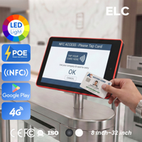 Tableta Android 11 de 10.1 Pulgadas RK3568 PoE con NFC y Barra LED RGB para Control de Acceso a Edificios, SDK Personalizado para Terminal de Seguridad